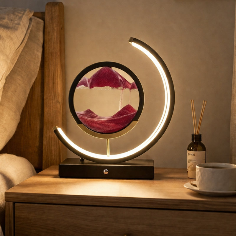 Metal Table Novelty Lamp, Dimmable Touch Control LED Lamp