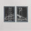«Suspension Bridge Blueprint I», ensemble de 2 reproductions de dessins encadrés-1652474014-1652474015-1652465547