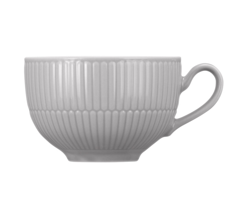 Amina Porcelain Cappuccino Cup, Grey