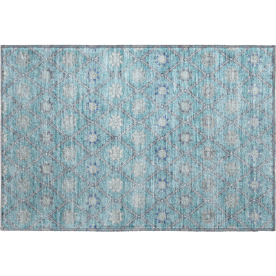 Premium Machine Washable Xamiera AMF1858 Lattice Rug