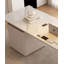 Bureau de table rectangulaire en pierre frittée avec tiroirs-1748484542