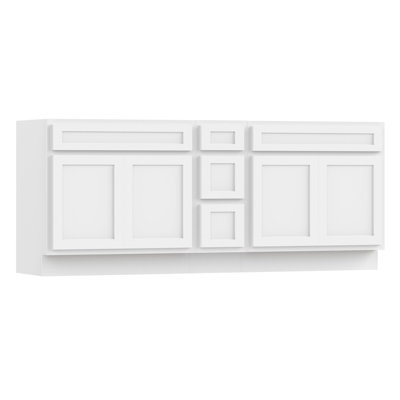 84'' Double Bathroom Vanity Base Only