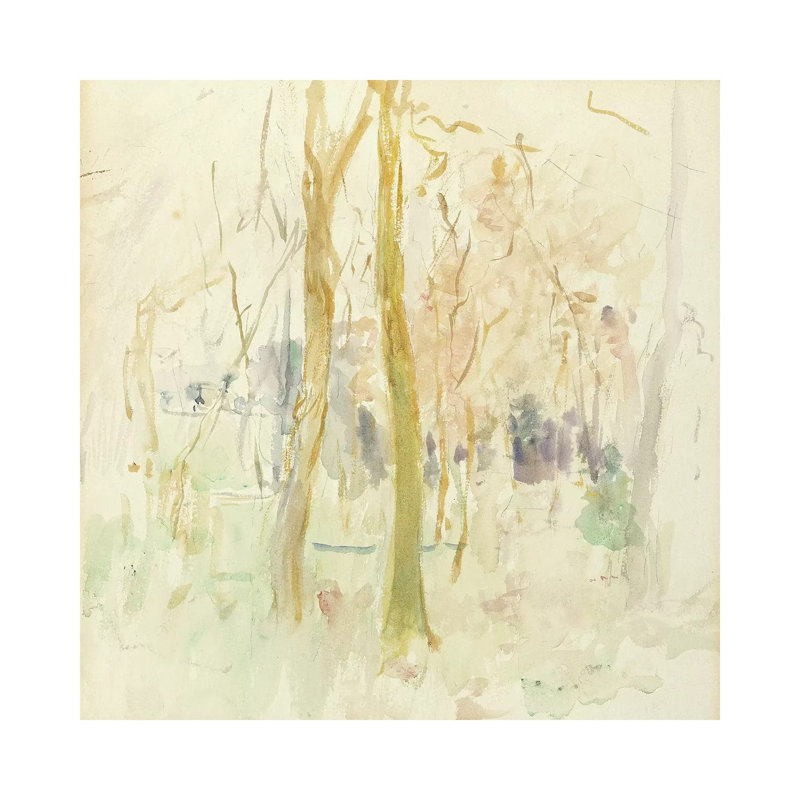 Red Trees, 1885 by Berthe Morisot - Wrapped Canvas Painting, 30.48cm H x 30.48cm W x 1.91cm D