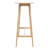  Wooden Bar Table, Sleek Modern Design, Natural Walnut Finish for Home Bar, Pub, or Compact Spaces, Natural-1413020687