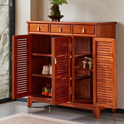 Armoire à chaussures en bois massif