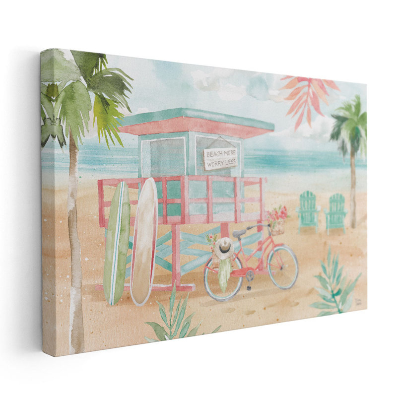 «Surfs Up I», reproduction d'art sur toile, H 20 po x l 30 po