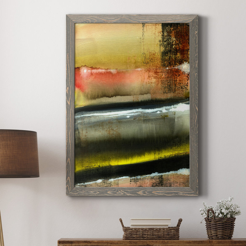 Desert Night I - Peinture sur toile encadrée, Gris, H 24 po x l 18 po x P 1,5 po