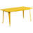 Lubron 31.5'' x 63'' Rectangular Metal Indoor-Outdoor Table Set with 4 Arm Chairs-24678771-98689509