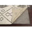 Tapis ivoire en laine noué à la main de conception unique 6 pi 1 po x 9 pi 4 po New Age
