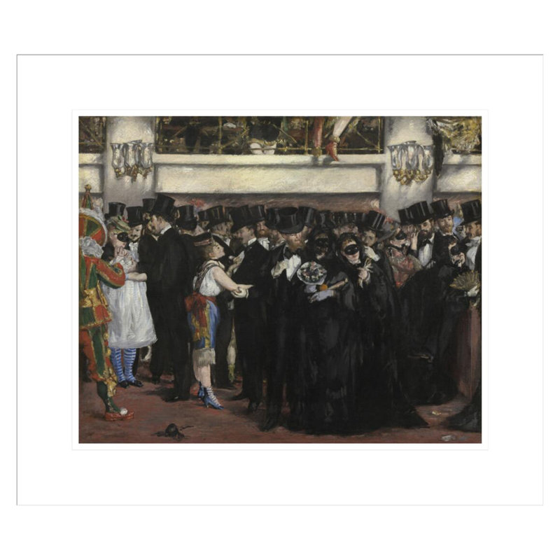 Bal masqué à l'Opéra d'Edward Manet - Impression Giclée encadrée, H 17,75 po x l 20,54 po