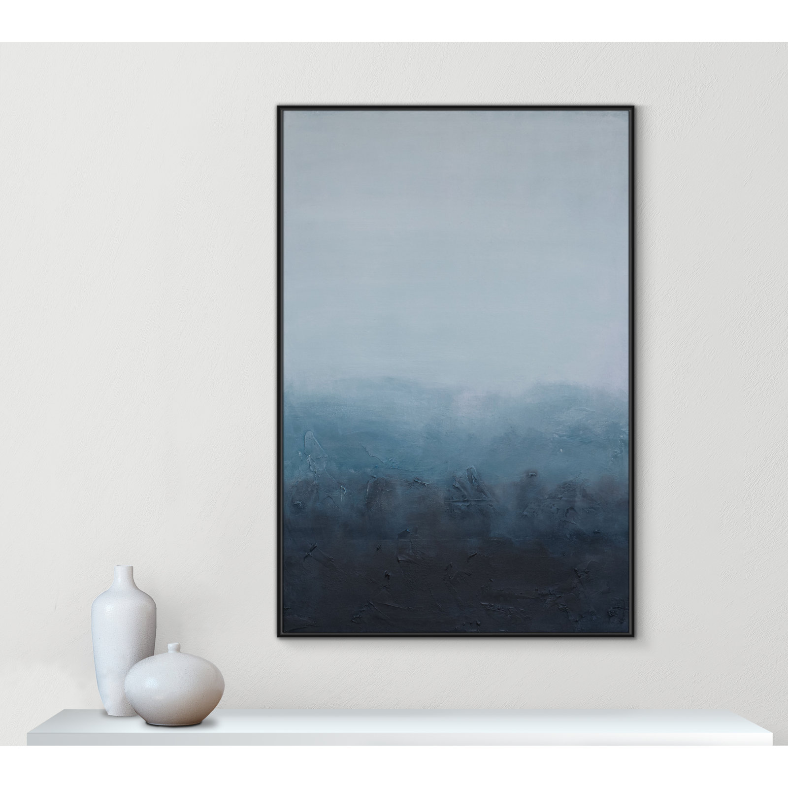 Elemental I Print by S.H. Khan, Black Floater, 41.5'' W x 61.5'' H