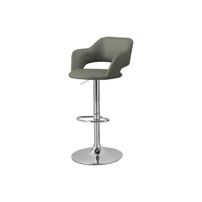 Bar Stool, Adjustable Height Bar Stool With Metal Base