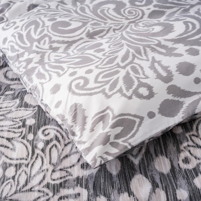 Bedding, Single Duvet Cover + 1 Standard Pillowcase, Royal Grey