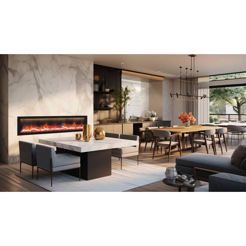 Foyer électrique Dynasty Allegro, H 20,25 po x l 82,5 po x P 8,75 po