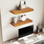 Tablettes flottantes en bois d'acacia massif 2 pièces Jorgensen pour cuisine, cuisine, salle de bain, espace de travail-104580150