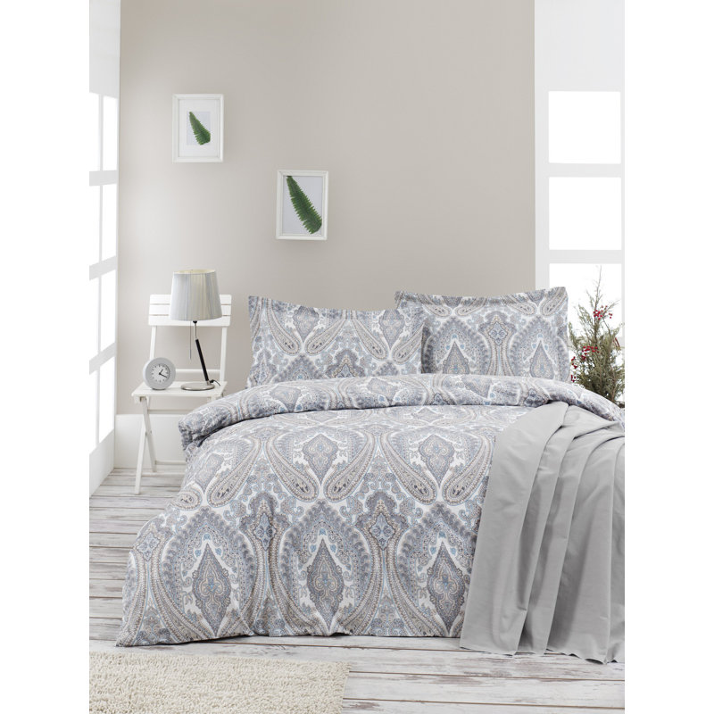 Stapleford Paisley Duvet Cover Set with Pillowcases Included, 240 x 220cm Duvet Cover + 2 Pillowcases (60 x 60)
