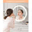Grand miroir de maquillage pour meuble-lavabo de 19 pouces avec lumières, miroir de maquillage à intensité variable 3 couleurs à contrôle tactile, éclairage impeccable pour un maquillage professionnel, conception rotative à 360 °-1185975983