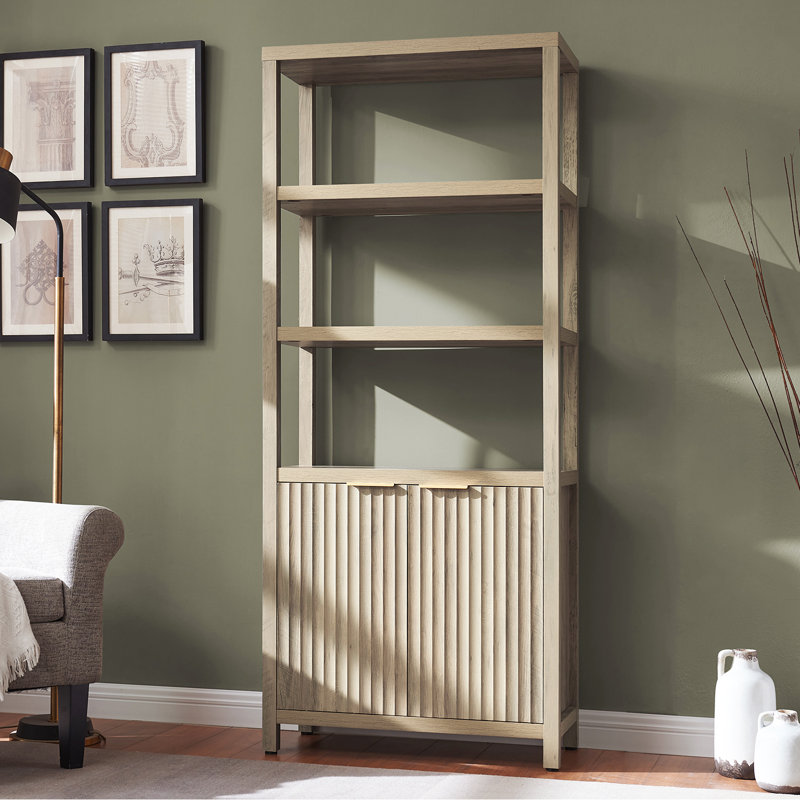 180cm H x 75cm W Standard Bookcase, Sand Oak
