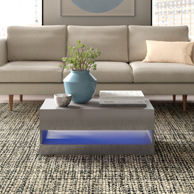 Allmon Floor Shelf Coffee Table with Storage
