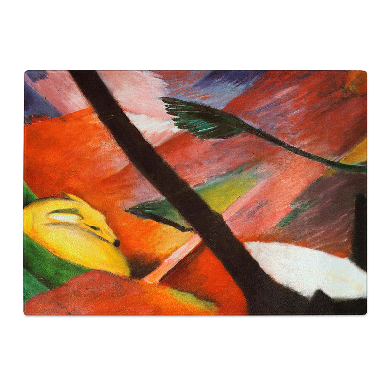 Sleeping Deer in the Forest by Franz Marc Chopping Board, 0.4cm H x 28.5cm W x 39cm L