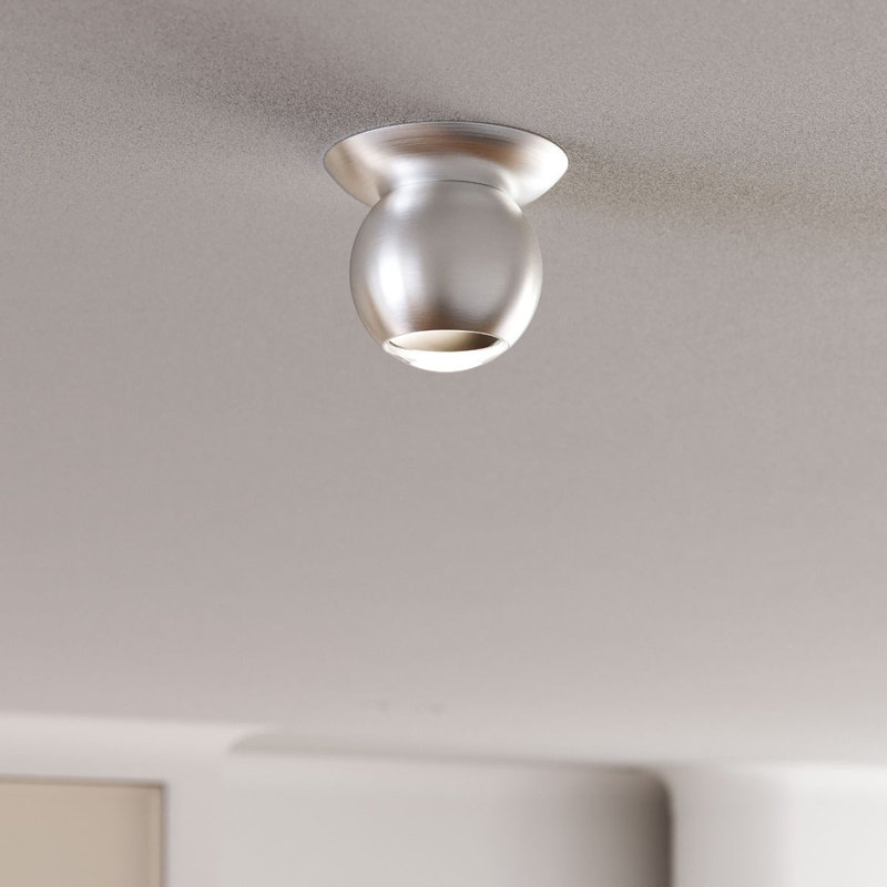 Hemisphere 1 - Light LED Flush Mount, Natural Anodized