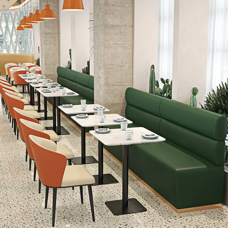 Banc rembourré en similicuir Light Luxury Fashion