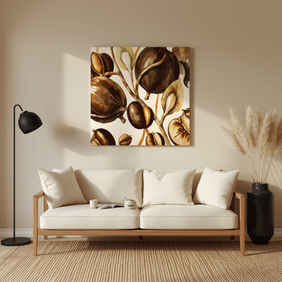 Vegetables Water Chestnut Brown Metal Wall Art