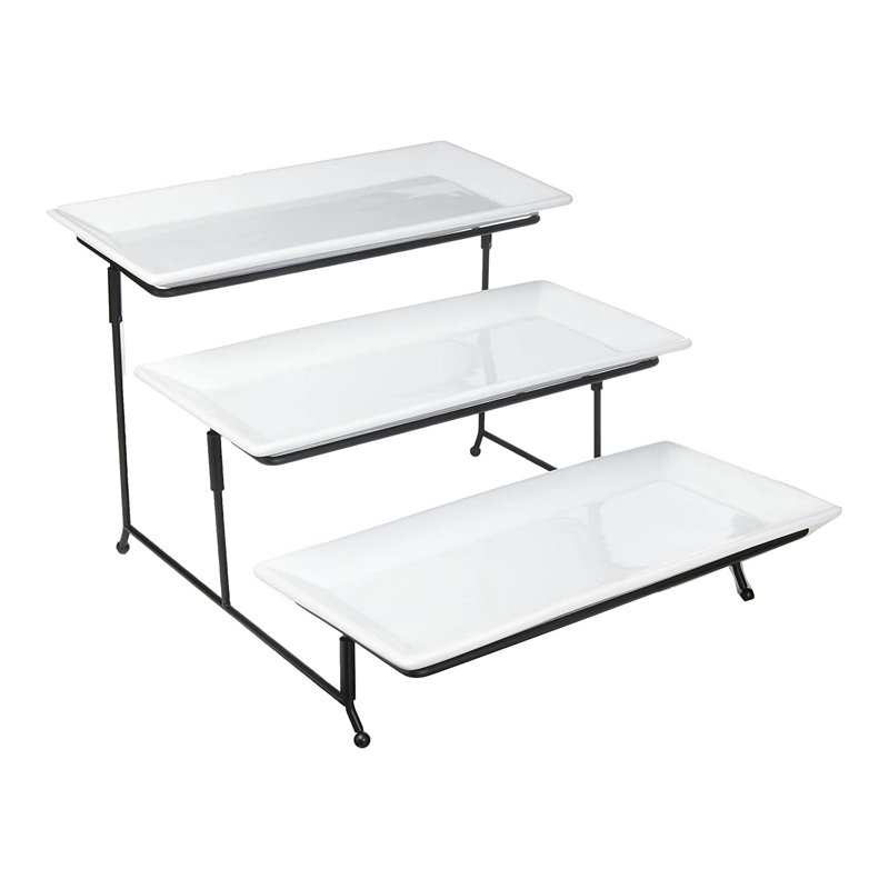 Elite Gracious Dining 3 Tier Serving Tray