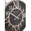 Silver Metal and Black Round Wall Clock