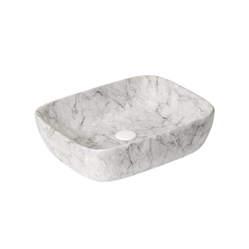 Lavabo de salle de bain en céramique sans armoire