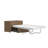 Arne Wood Twin Door Desk Dream Console with Mattress and Cover, Light Oak