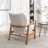 Leifer Upholstered Accent Chair with Ottoman-1534032583