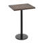Plateau de table commercial en bois massif de L 30 po x l 24 po avec base de bar d'une hauteur de 18 po-776346346-776346350-776346345