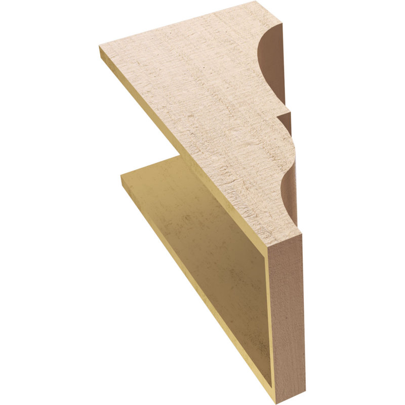 Bois de cèdre brut Asheboro, grain de bois TimberThane Corbel, apprêté brun clair, H 24 po x l 12 po x P 12 po