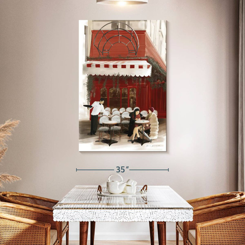 Lilie Paris Bistro Red, 24" H x 16" W