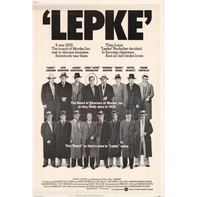 Lepke Movie Poster - Unframed Print