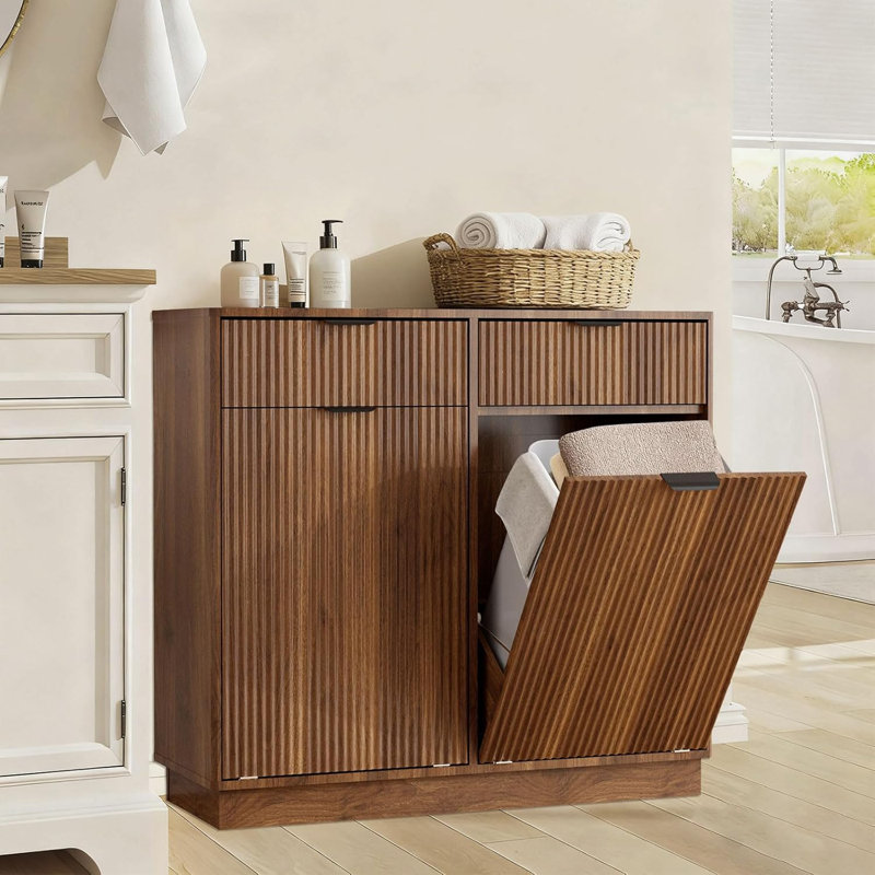 Meuble basculant pour cuisine/salle de bain, Brun
