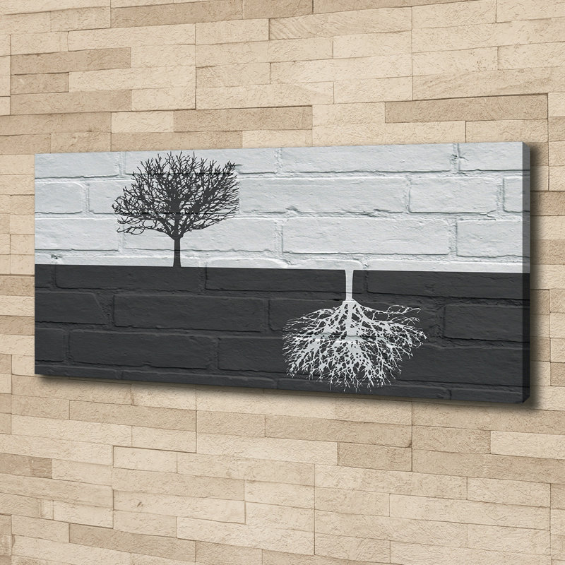 Trees On The Wall - No Frame Print on Canvas