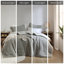 Ensemble de literie Feathersoft, édredon en polyester gris avec sherpa, idéal pour la maison