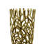 Vase décoratif décoratif en métal doré 23 po