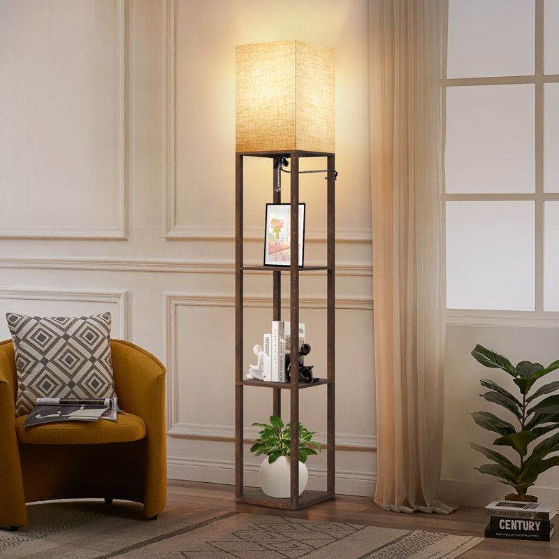 Nevaen 63" H Dimmable Floor Lamp, Vintage
