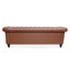 Canapé Chesterfield 84,65 po en polyuréthane à accoudoirs roulés Chesterfield.