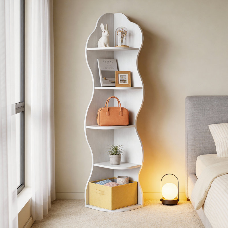 174cm H x 39.9cm W Corner Bookcase