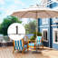 Base de parasol de patio Outsunny