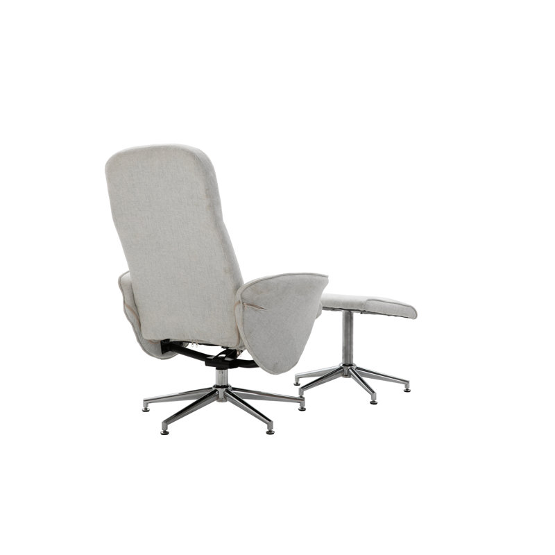 Agros 77cm Wide Ergonomic Recliner, Grey