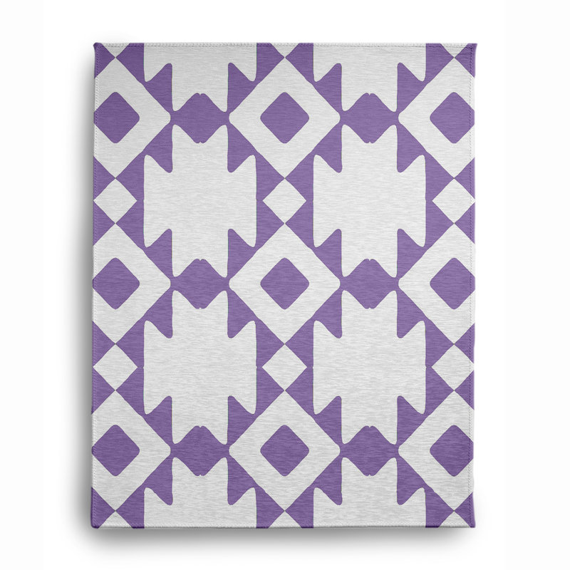 96_ Tapis chenille doux géométrique, Rectangle 4 pi x 6 pi