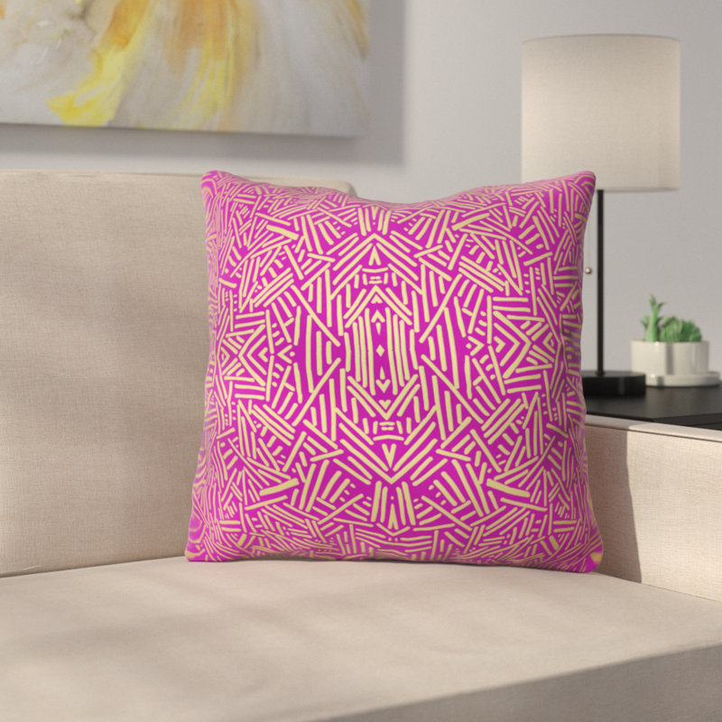 Coussin décoratif intérieur / extérieur Jacqueline Maldonado, 18 po x 18 po