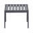 Tommy Hilfiger Monterey Outdoor Easy Assembly Metal Frame Side Table, Navy Blue & Dark Gray