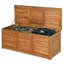 Boîte de rangement pour l'extérieur en bois d'acacia 46 gallons