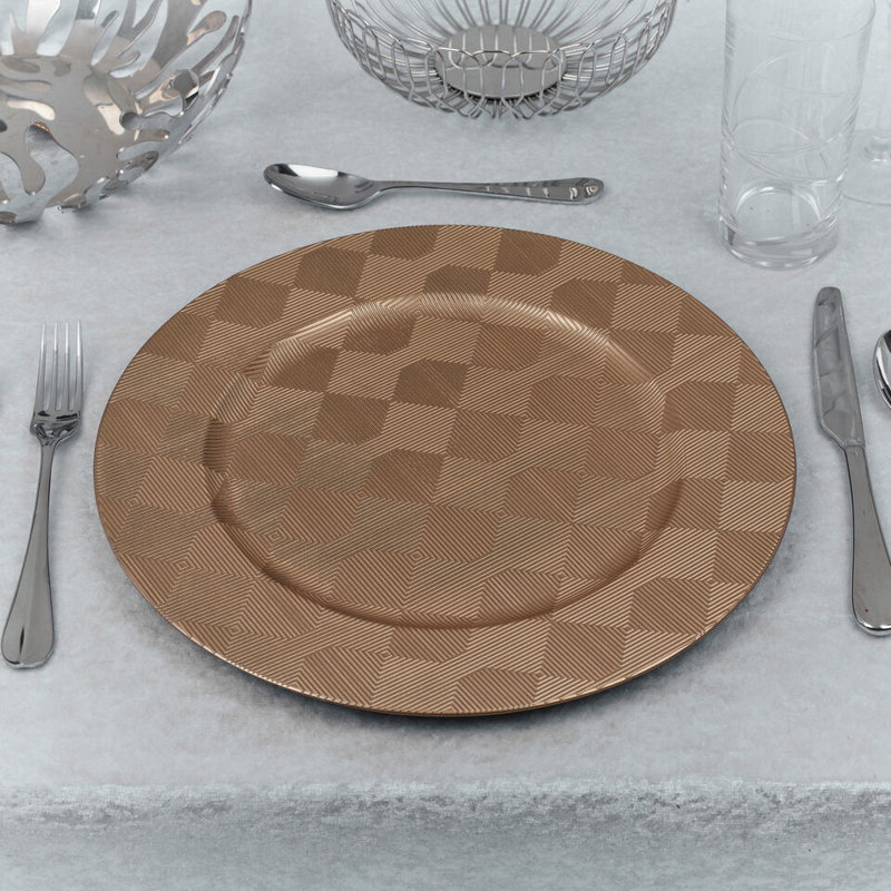 Aedin Plastic / Acrylic Charger, Gold